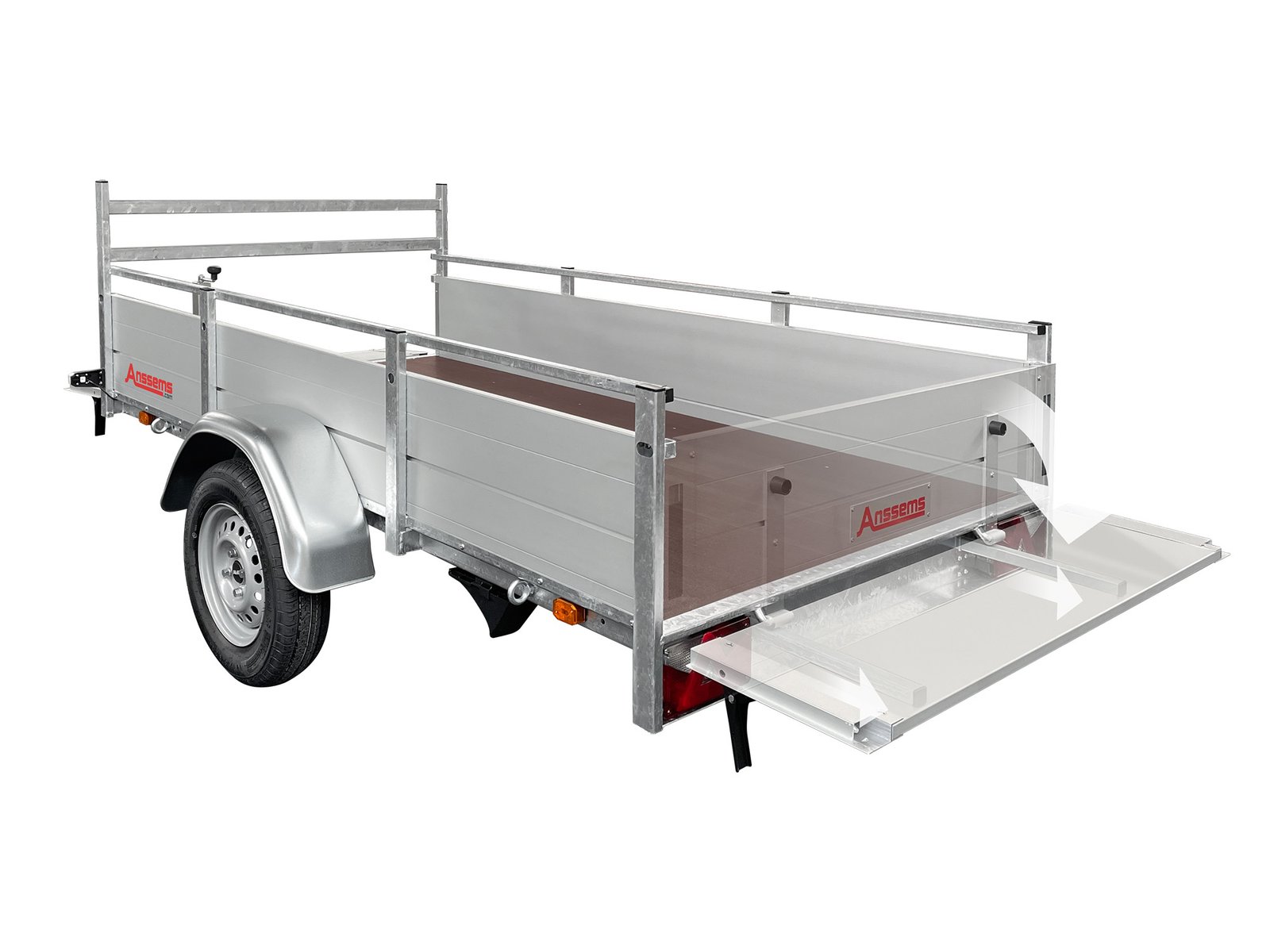 Anssems PKW Anhänger Tieflader Alu BSX 750 kg, Ladefläche 2,51 x 1,30 m – Bild 5