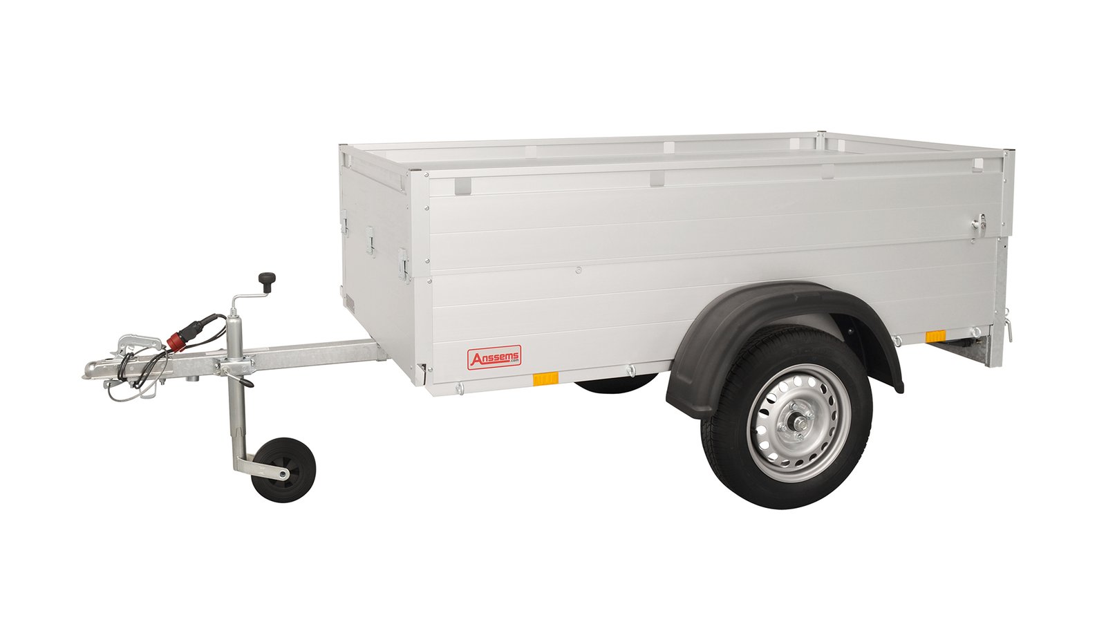 Anssems PKW Anhänger Tieflader Alu 500 kg, Ladefläche 1,81 x1,01 m - mit Deckel