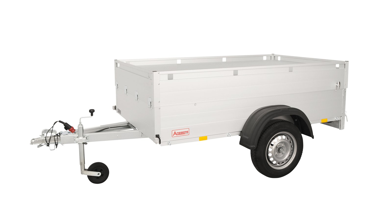 Anssems PKW Anhänger Tieflader Alu 750 kg, Ladefläche 2,51 x1,26 m - mit Deckel