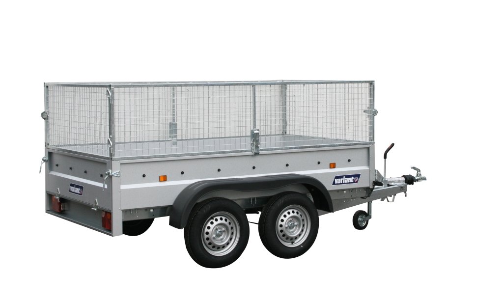 Variant PKW Anhänger Tieflader 2004 F2 mit Gitteraufsatz