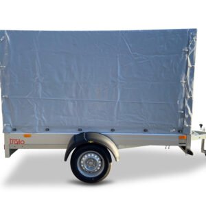 Humbaur PKW-Anhänger HA 752513 FS Alu 750kg Ladefläche 2,51x1,31m, mit Planenaufbau 1,50m grau