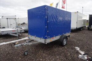 Humbaur Startrailer H 752513 750kg ungebremst Ladefläche 2,51 x 1,31 m mit Plane 1,50m blau