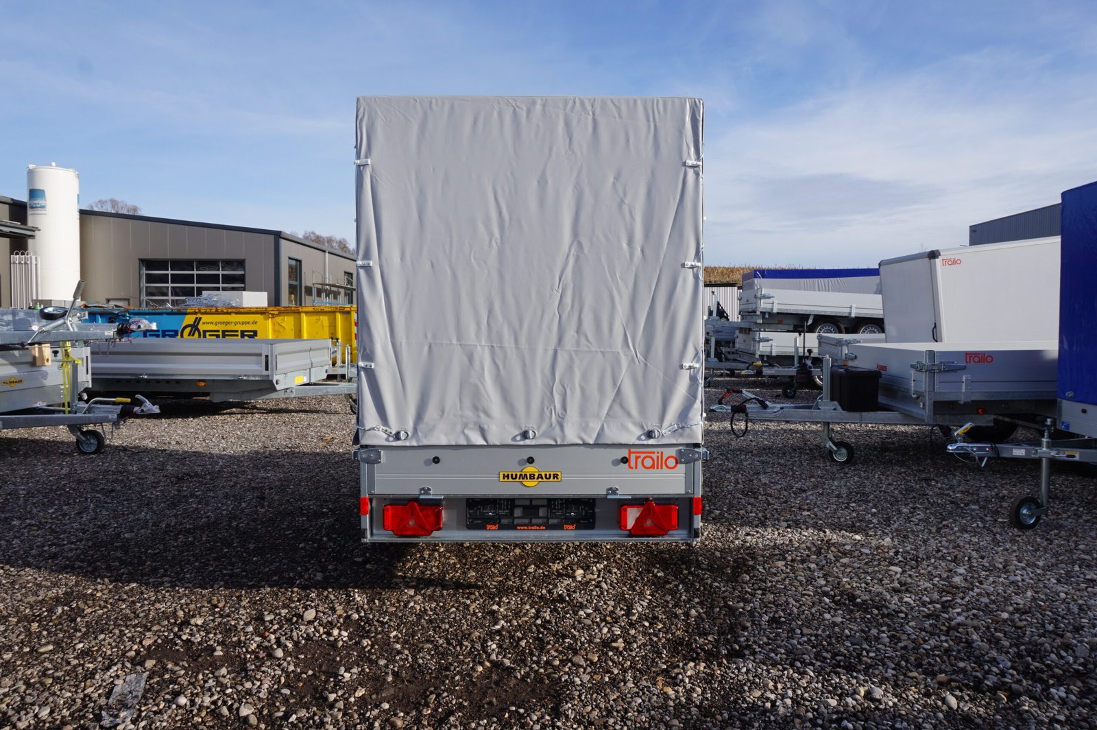 Humbaur Startrailer H 752513 750kg ungebremst Ladefläche 2,51 x 1,31 m mit Plane 1,60m grau – Bild 4